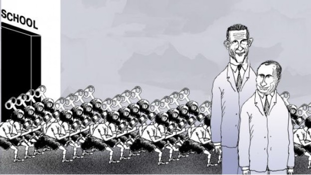 In Russia Occupied Ukraine the School Year begins with intense indoctrination