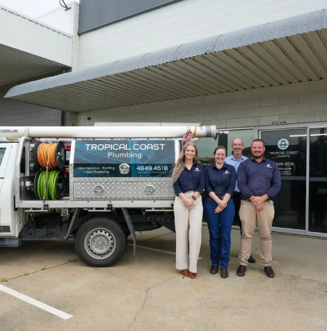 Tropical Coast Plumbing team in Townsville offering affordable pipe repair services and reliable plumbers for homes and businesses.
