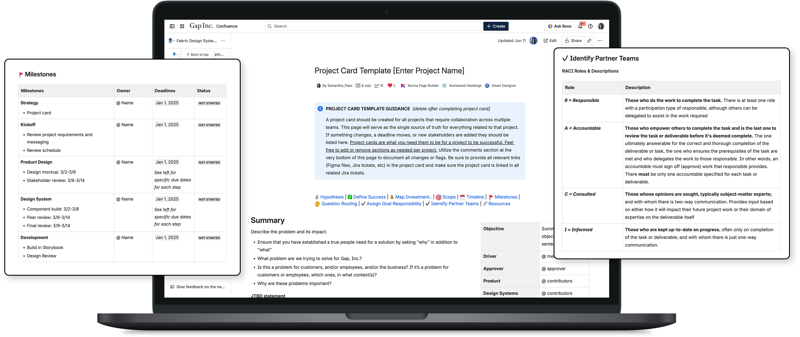 Mobile mockups showcasing the PDP buy box across all four of gap inc's brands