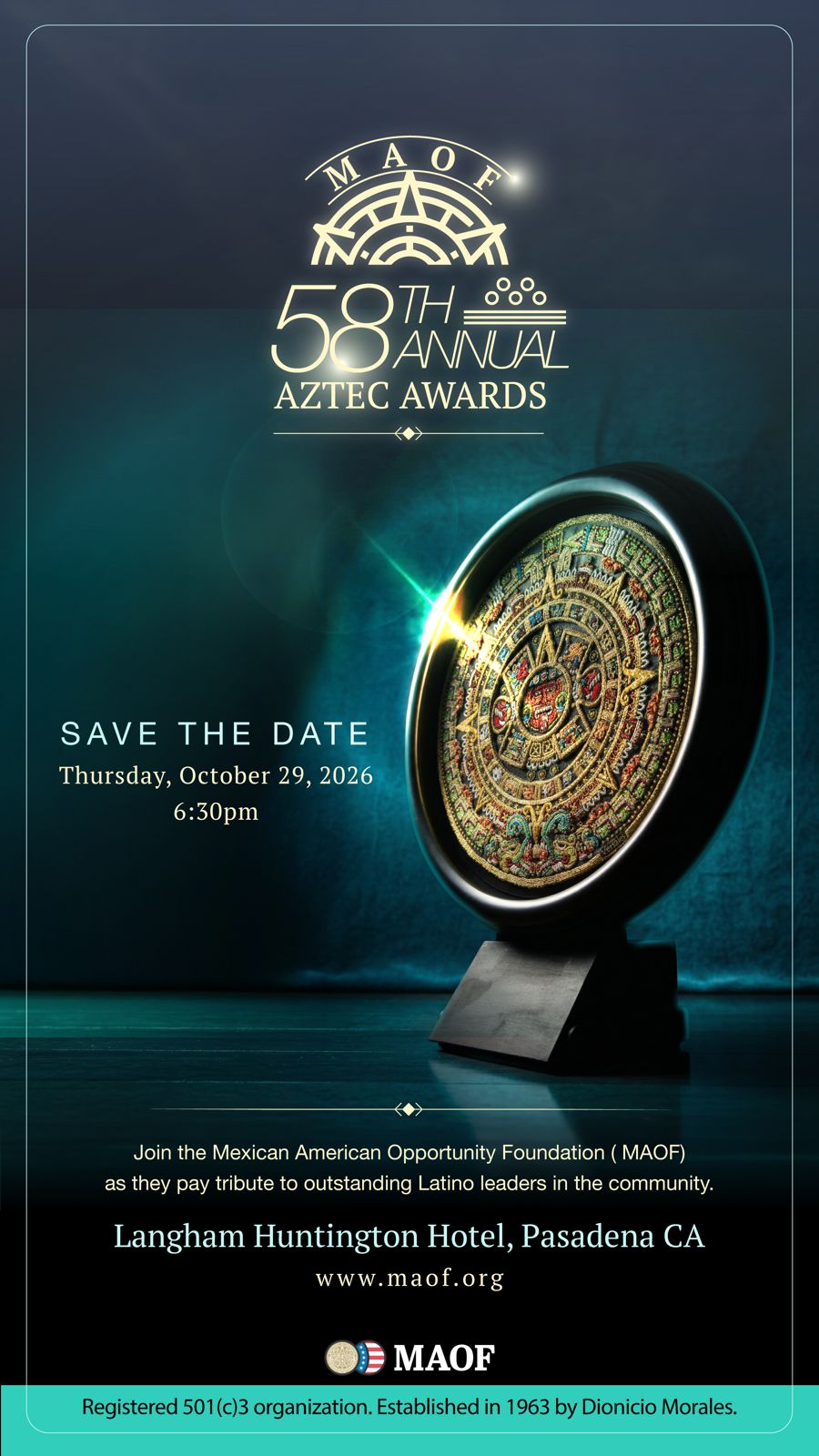 Save The Date 58th Annual Aztec Awards