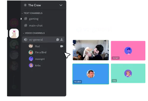 Hop in when you're free, no need to call