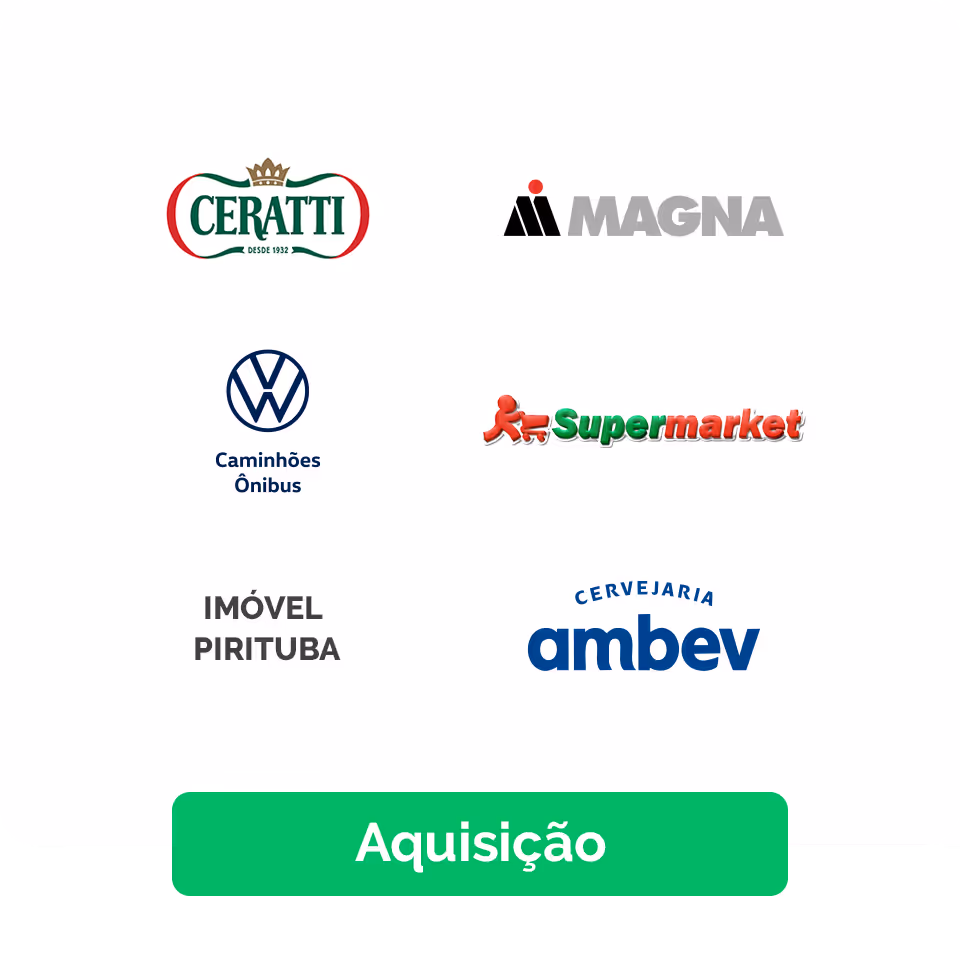 Caixa de Aquisição com Logo da EagleBurgmann e Lojas Americanas