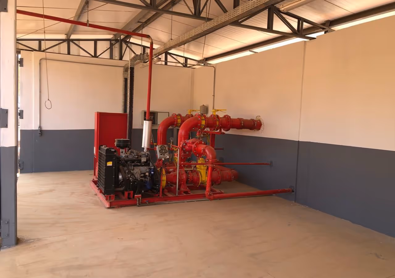 Foto do Sistema de Incêndio