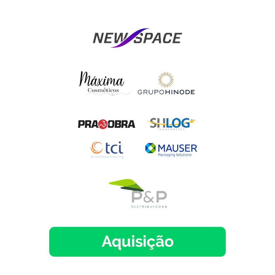 Caixa de Aquisição com Logo da EagleBurgmann e Lojas Americanas