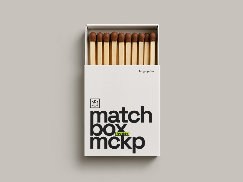 Free Matchbox Mockup