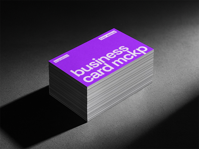 Free Business Card Mockup