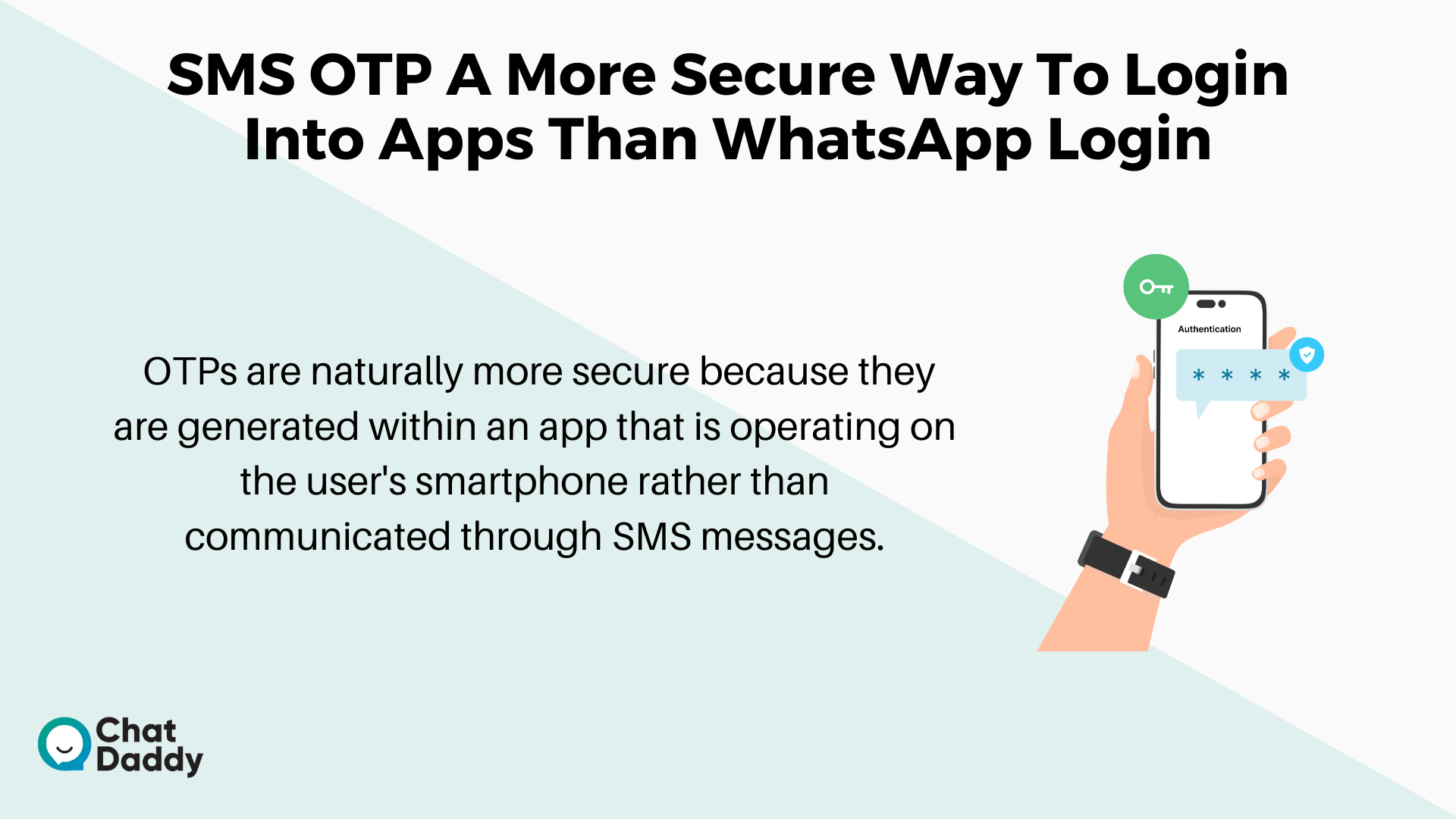 SMS OPT a more secure way to Login into Apps than WhatsApp login