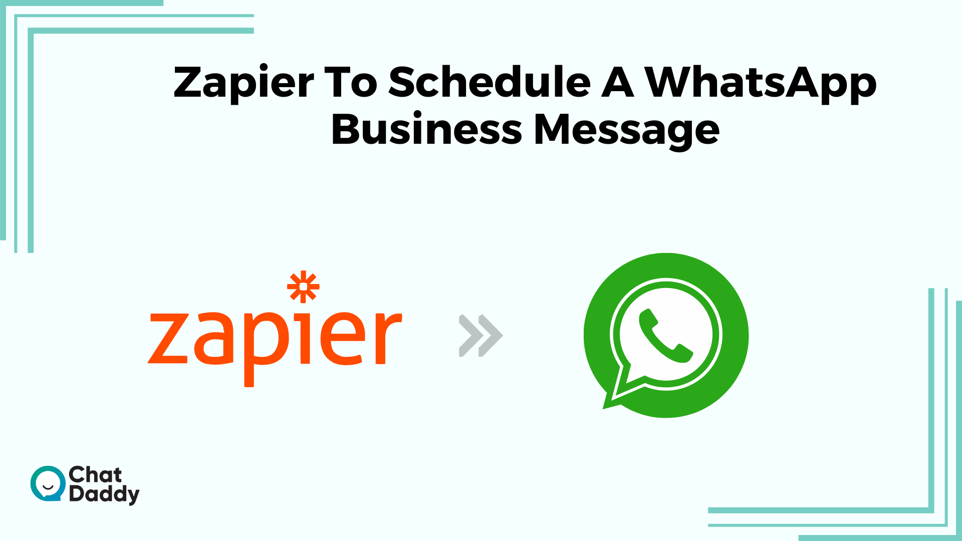 Zapier to schedule a WhatsApp Business message