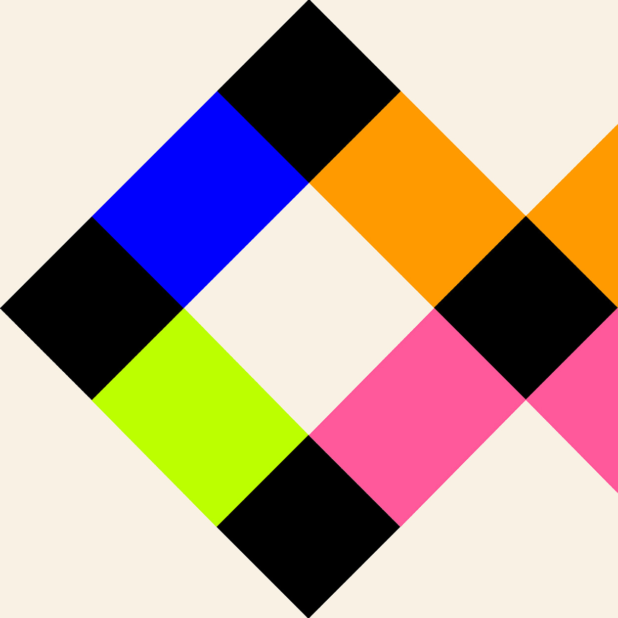 Close up of a snippet from the OP Art animation.