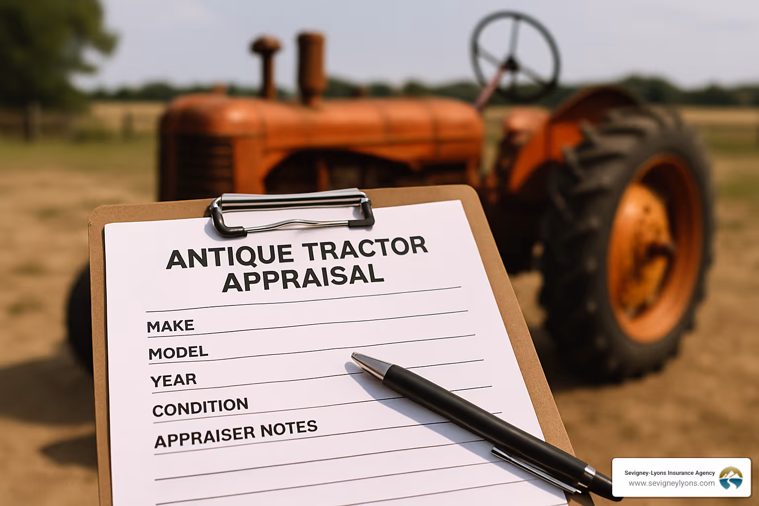 antique tractor appraisal form - antique tractor insurance