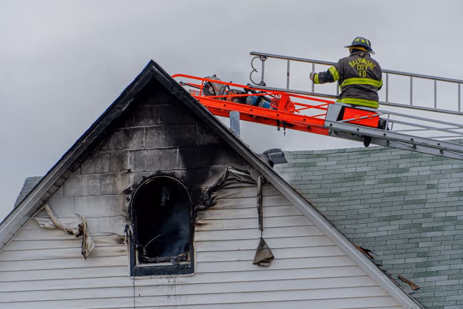 torch fire on roof - insurance for roofing contractors