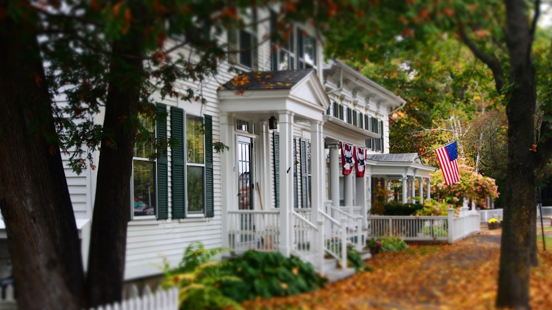 exterior of typical maine home from street - best home insurance in maine concept
