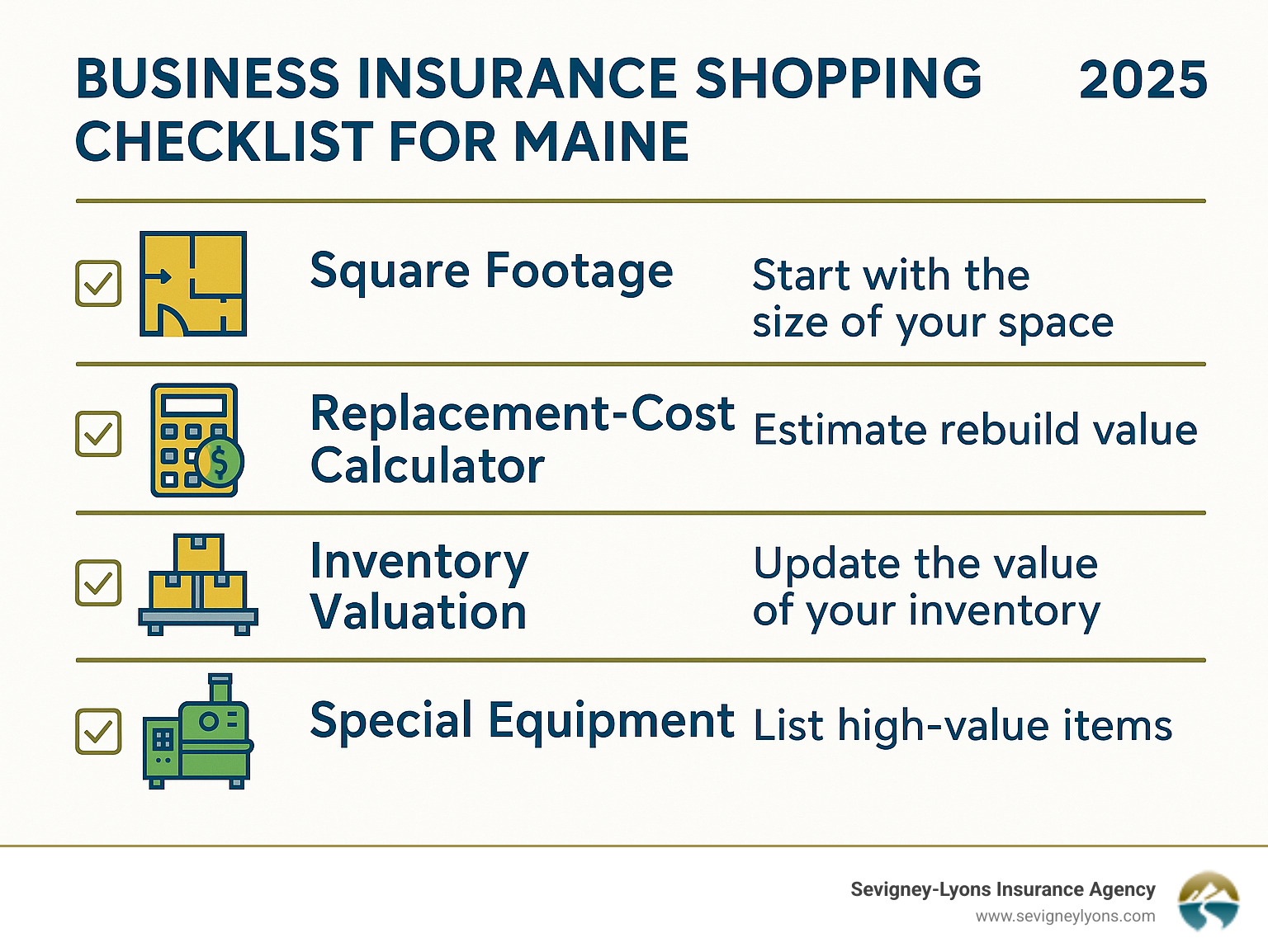 Infographic: Business insurance shopping checklist for Maine - business property insurance Maine infographic Infographic: Business insurance shopping checklist for Maine - business property insurance Maine infographic