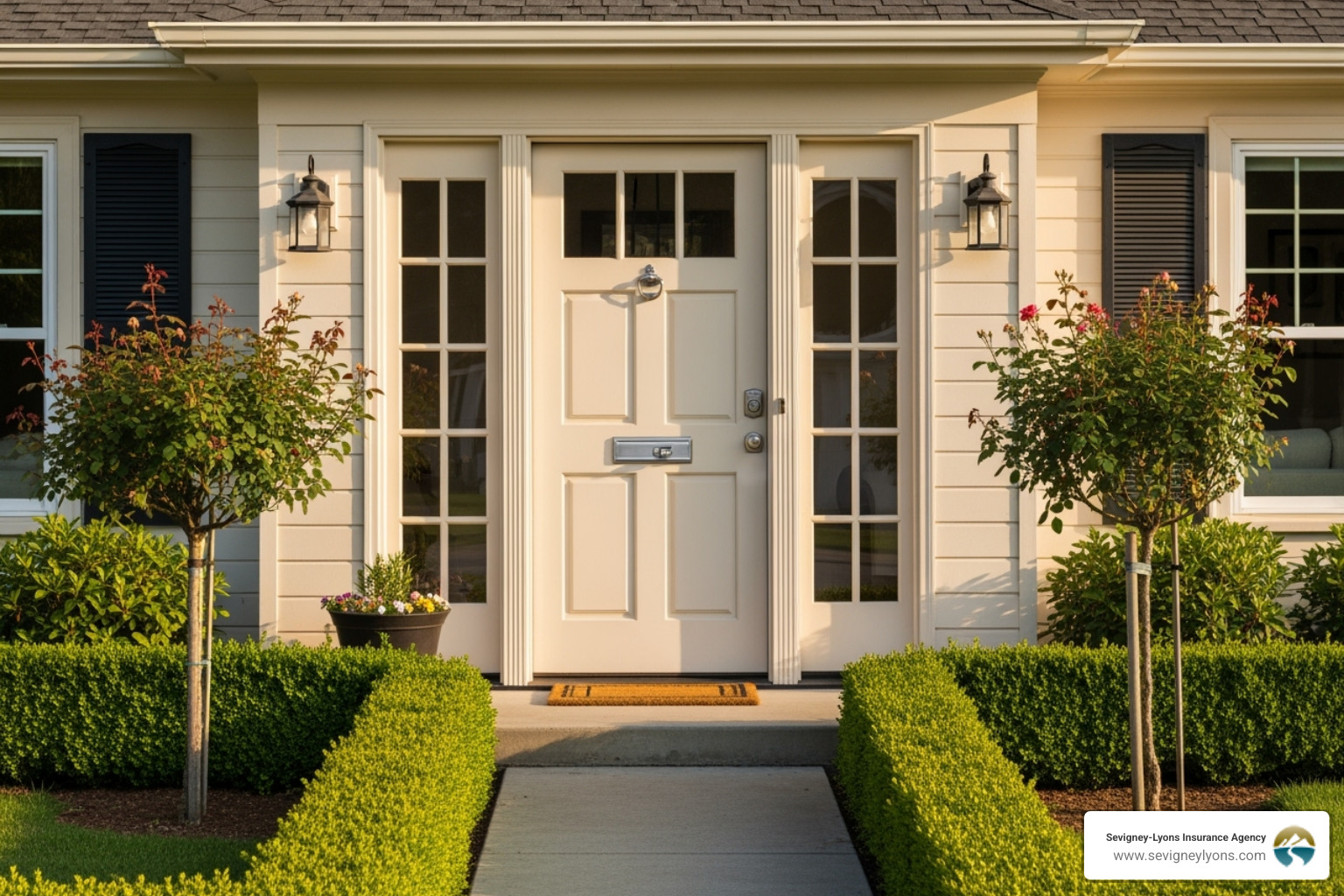 secure front door - renters insurance theft