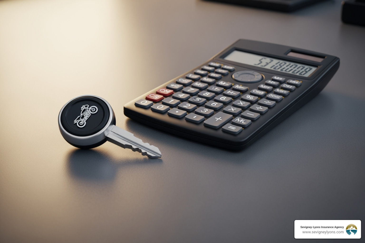 calculator next to a motorcycle key - Motorcycle insurance for beginners calculator next to a motorcycle key - Motorcycle insurance for beginners