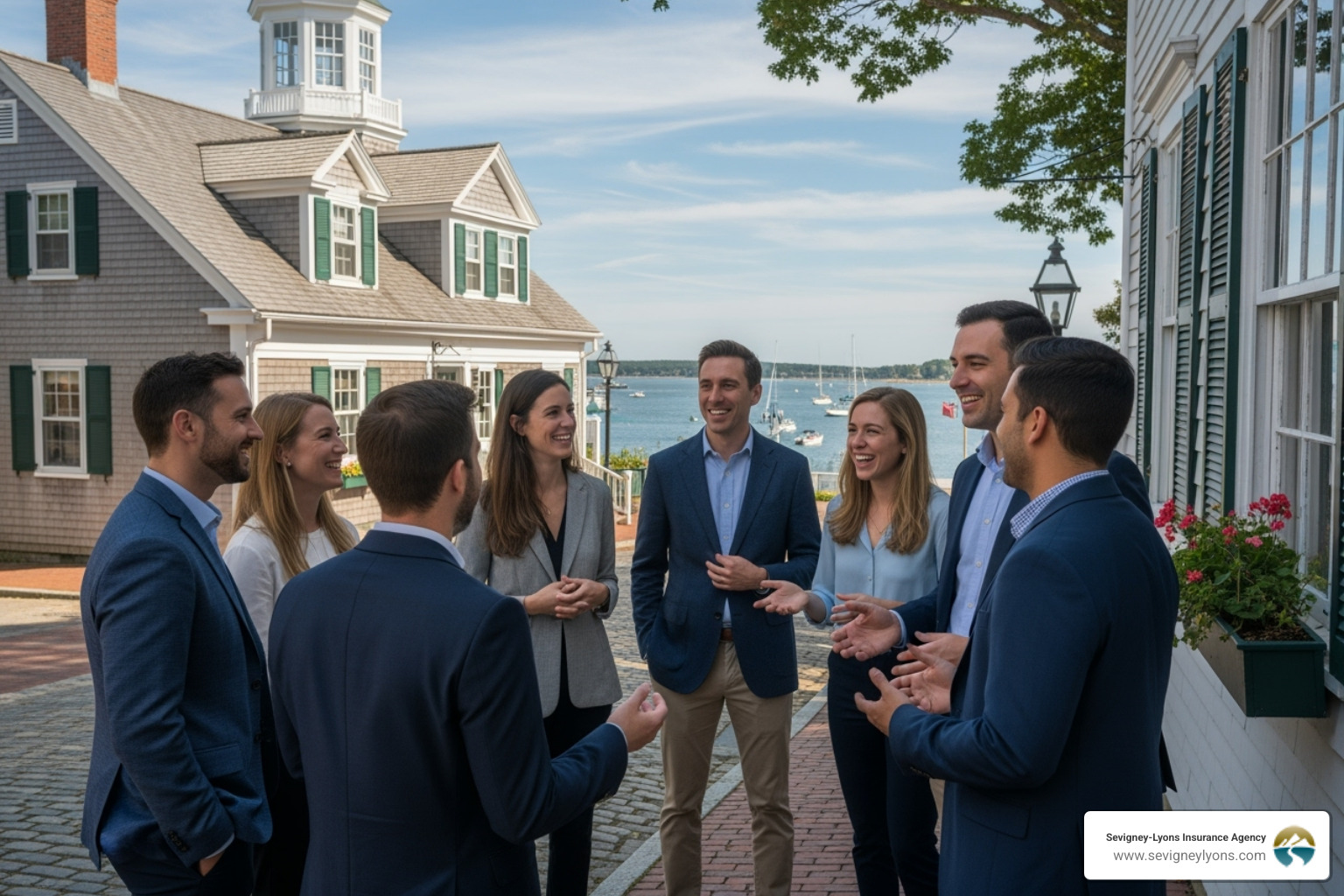 Diverse group of professionals in a Southern Maine setting like Kennebunk or Ogunquit - Who needs E&O insurance Diverse group of professionals in a Southern Maine setting like Kennebunk or Ogunquit - Who needs E&O insurance