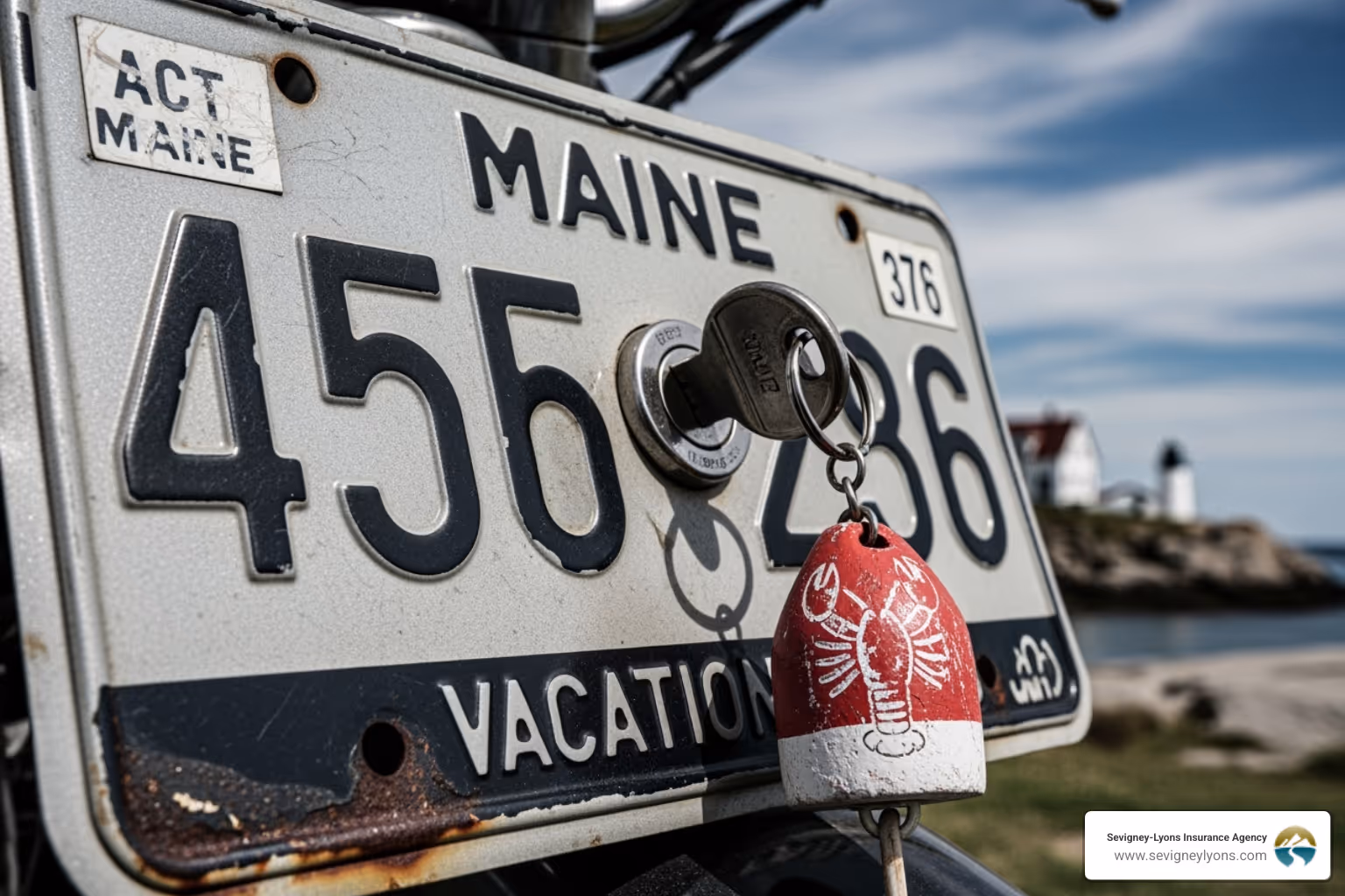 Maine state flag on motorcycle helmet - cheap motorcycle insurance maine