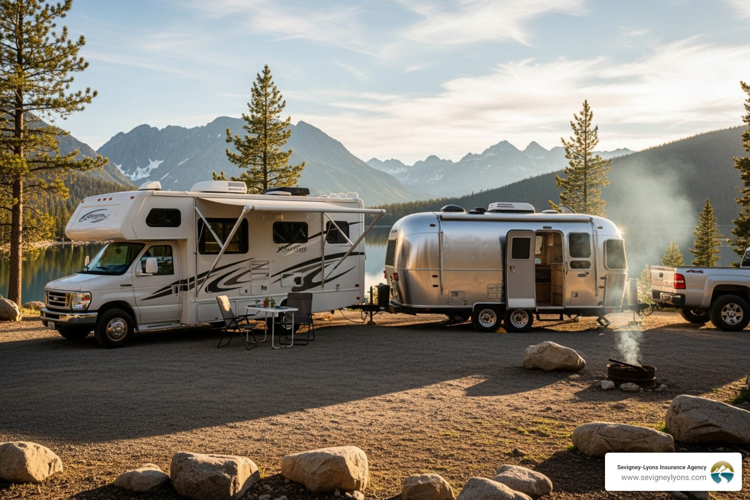 Table comparing motorhome vs. travel trailer insurance features and considerations - Instant RV insurance quote