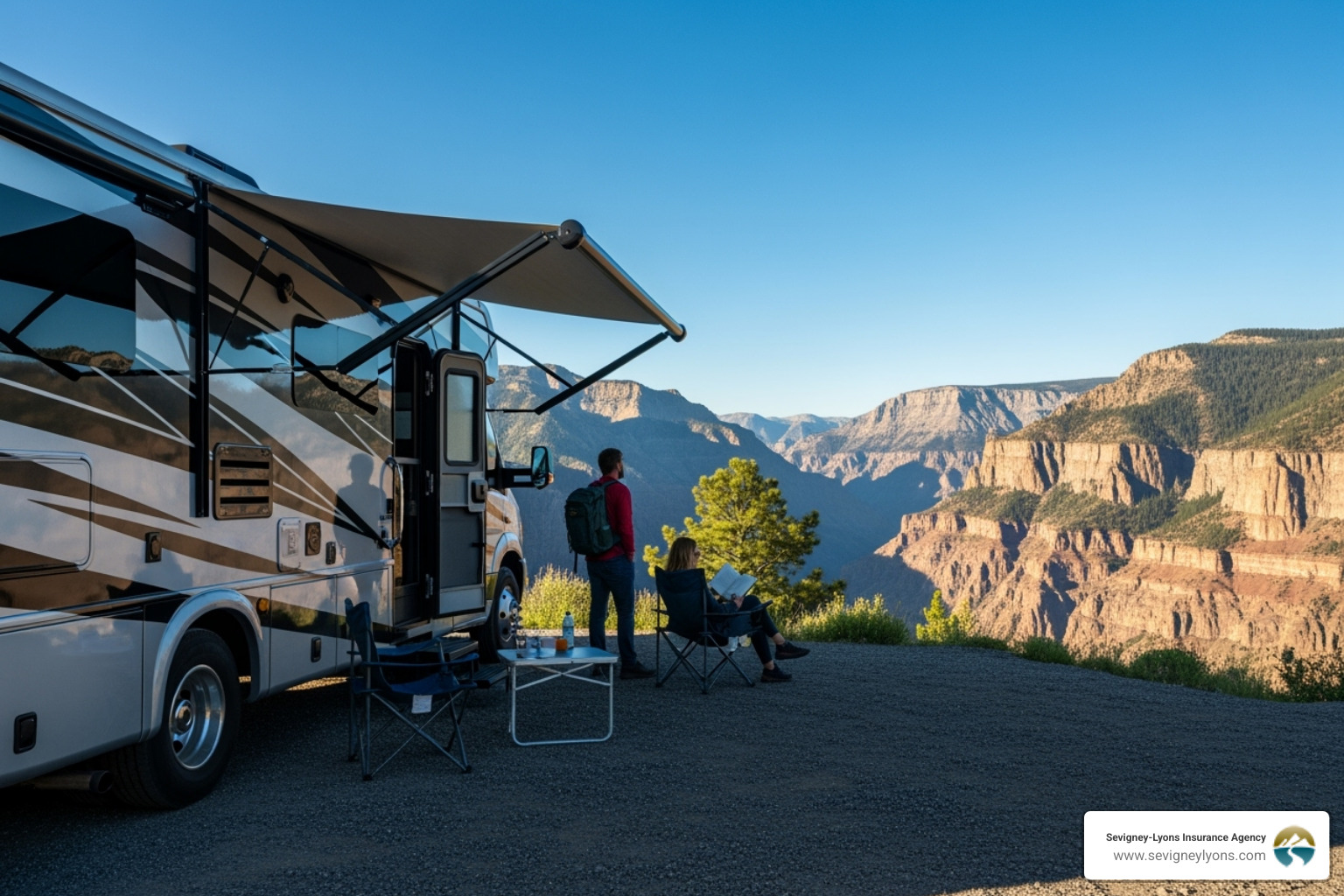 rv parked near canyon - What is RV insurance