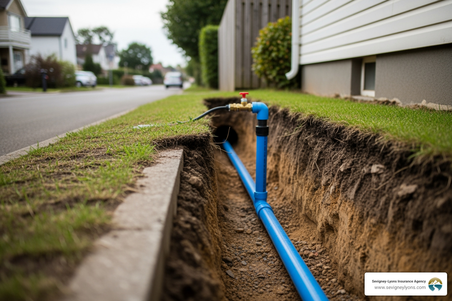 water service line running from street to house - does homeowners insurance cover water main replacement