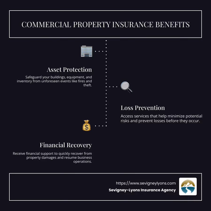 Commercial Property Insurance Coverage Guide - commercial property insurance infographic infographic-line-3-steps-dark Commercial Property Insurance Coverage Guide - commercial property insurance infographic infographic-line-3-steps-dark