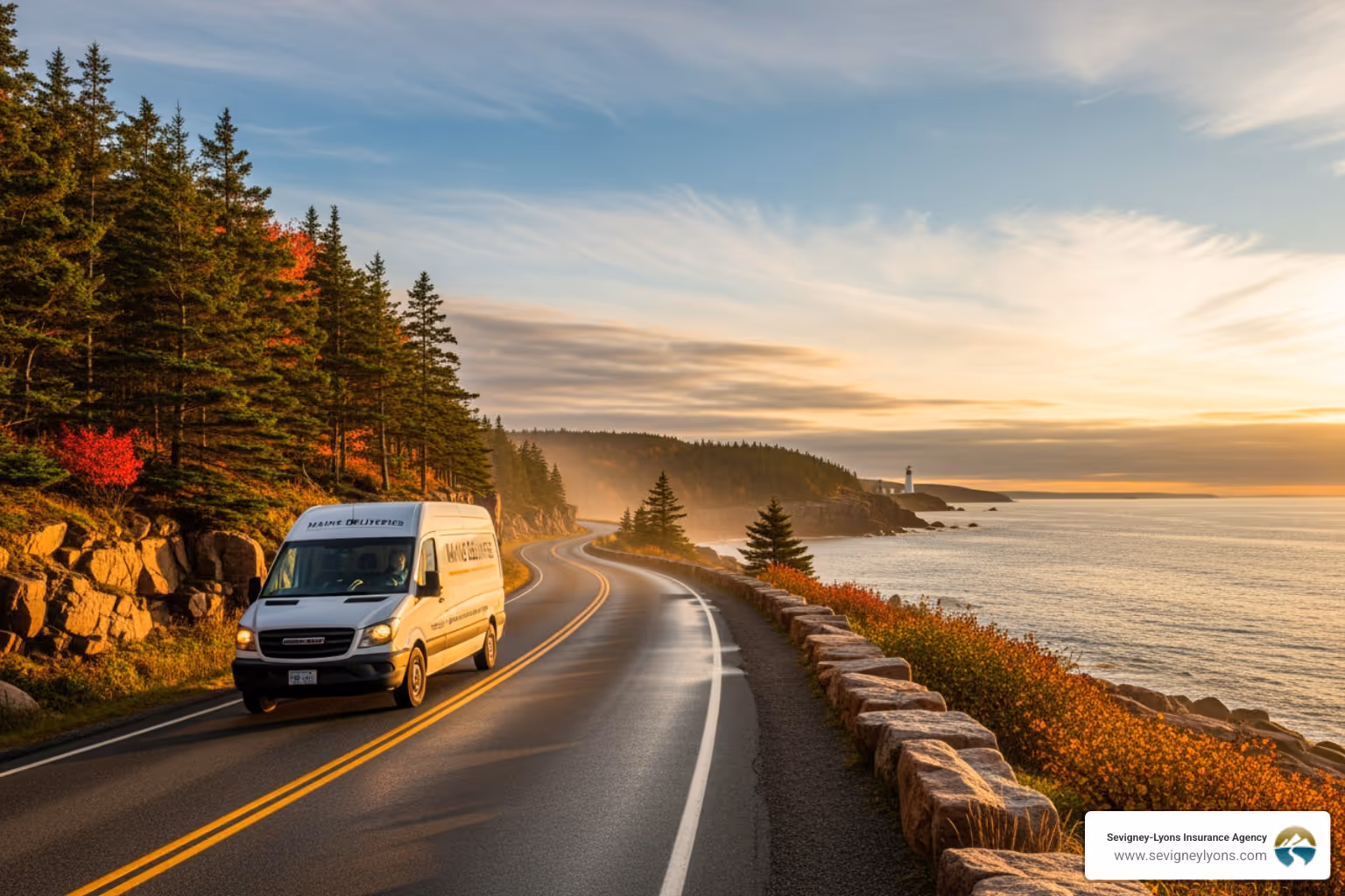 commercial van driving through Maine - Commercial auto insurance requirements
