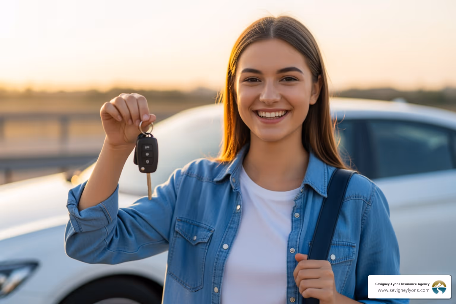 teenage driver with car keys - affordable car insurance for teenage drivers