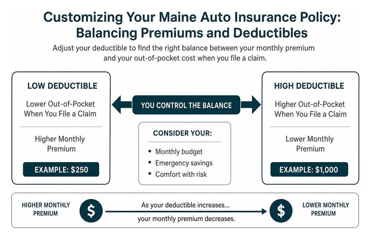 Customizing your Maine auto insurance policy: Balancing premiums and deductibles