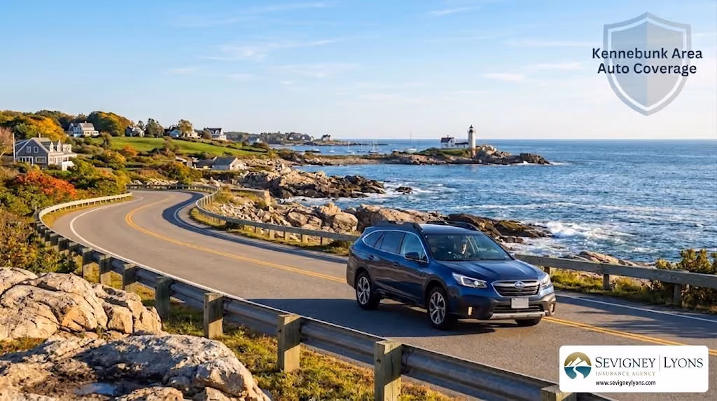 Auto coverage Kennebunk area coastal Maine scenic drive