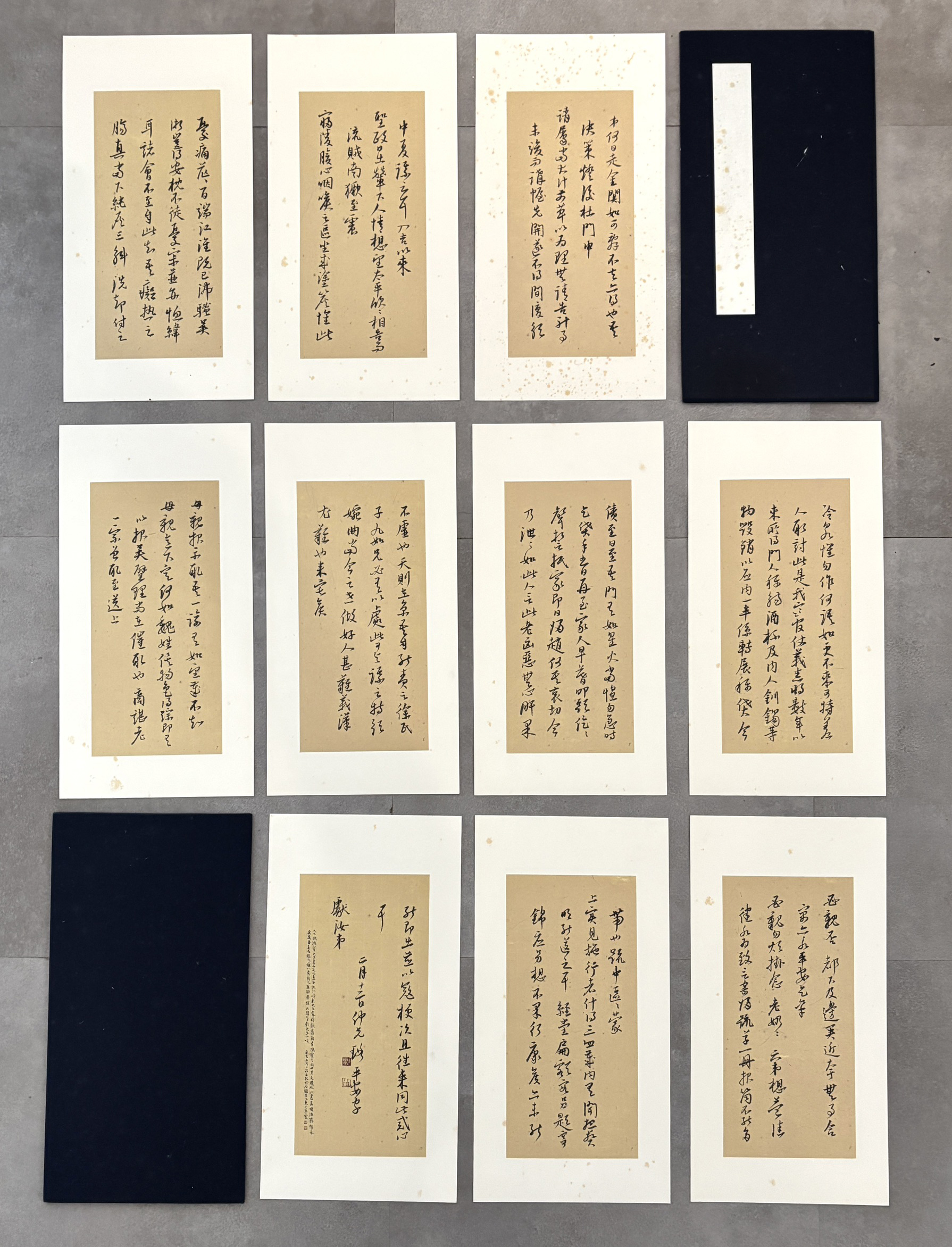 擬倪元璐尺牘 十冊頁 In the Style of Ni Yuanlu’s Letters (Ten Album Leaves)