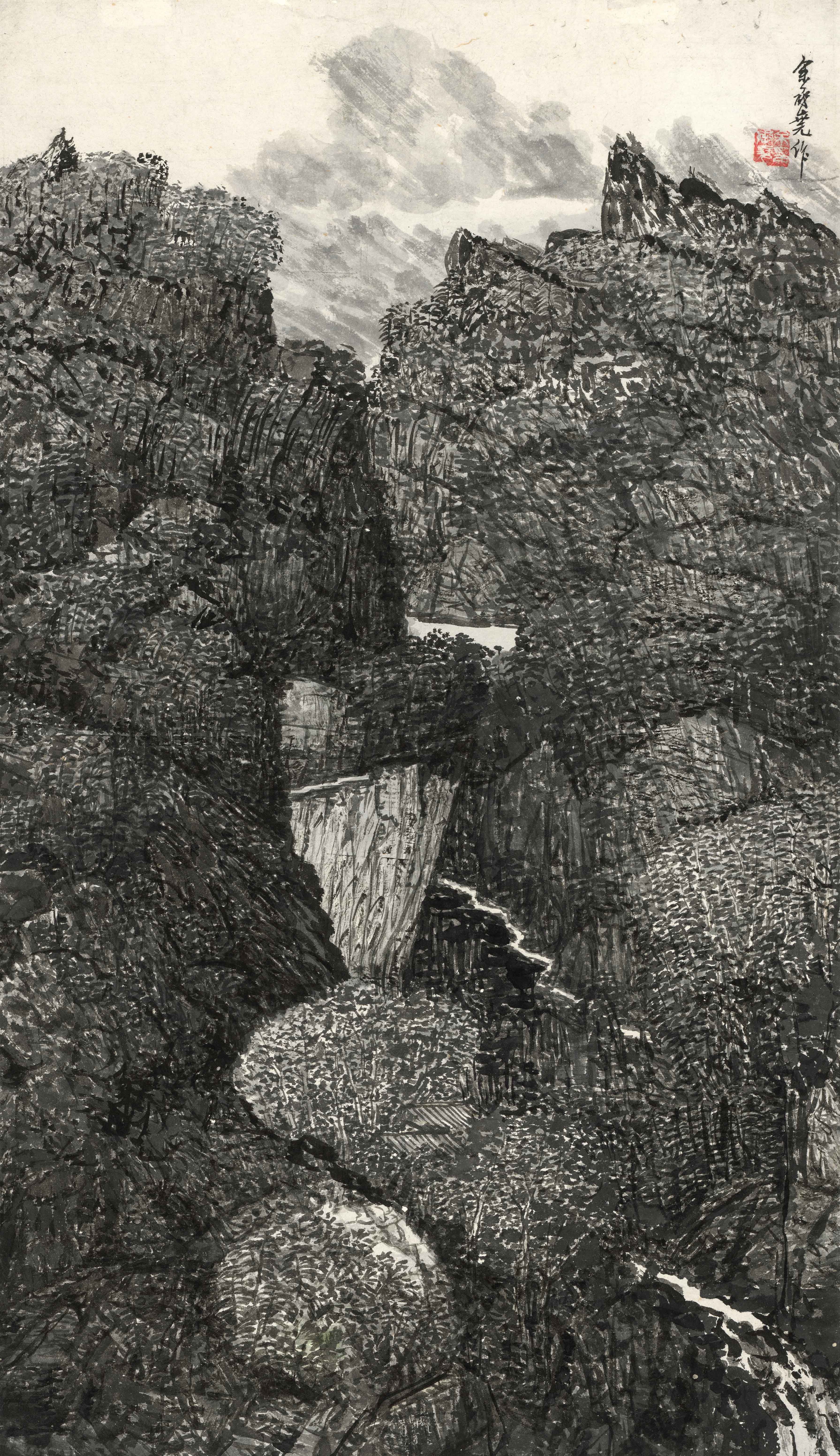 遙峰相對峭 Where Distant Cliffs Stand in Opposition