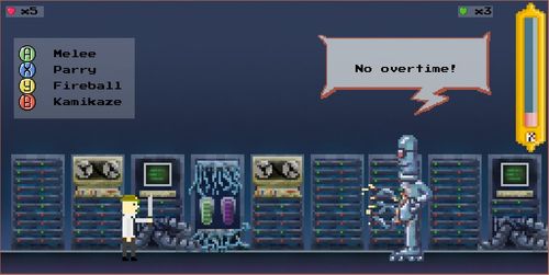 Screenshot of the Battle in the Server Room