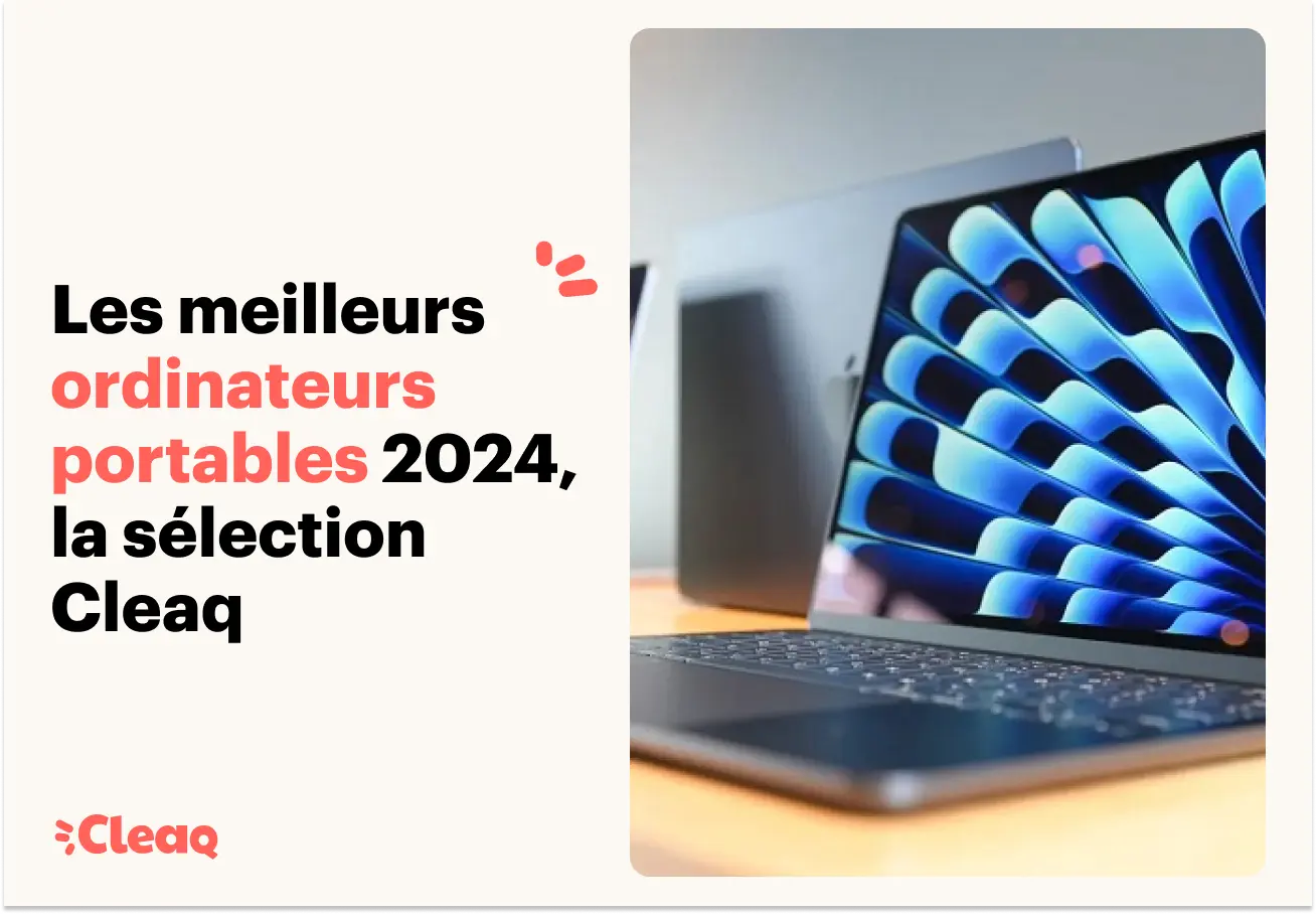 MacBook Air ouvert affichant un fond d'écran bleu