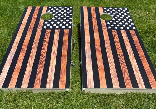Cornhole Boards with sports team logos