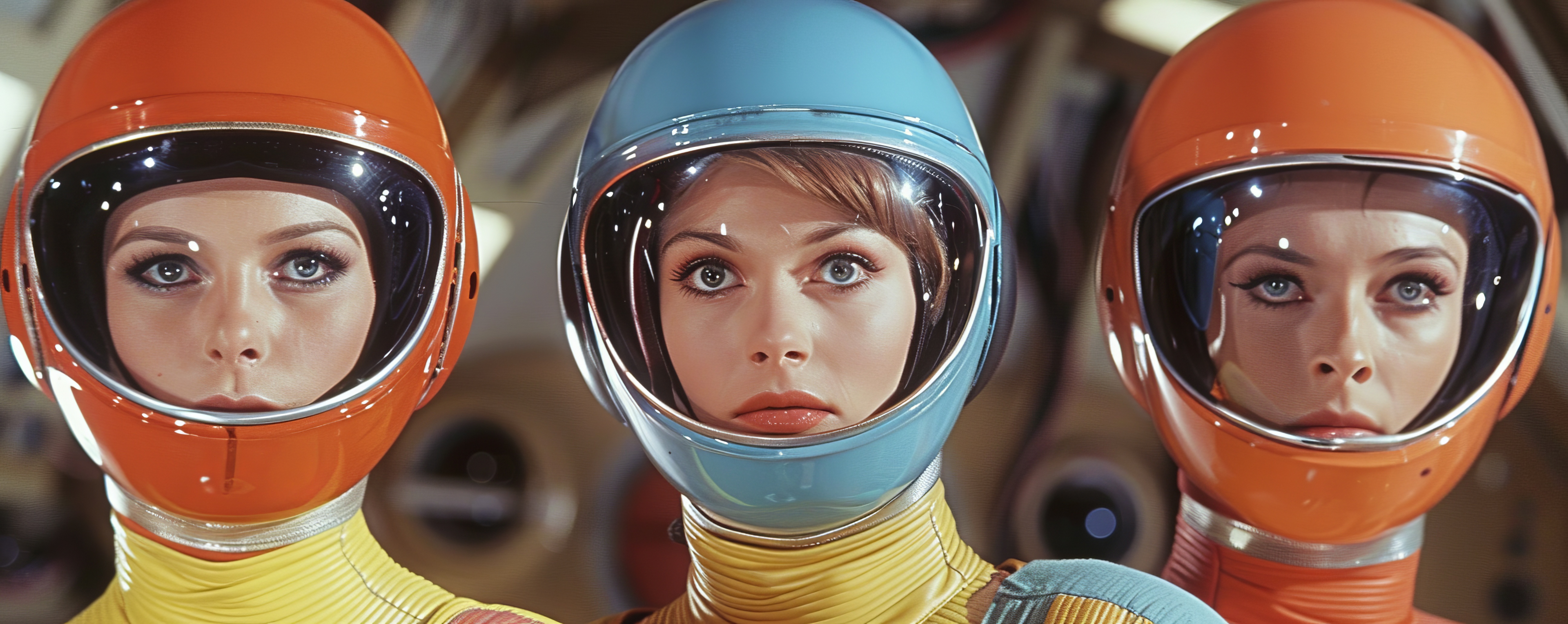 Three female astronauts