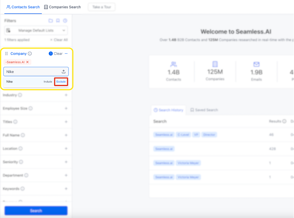 Exclude filters individually with the exclude option