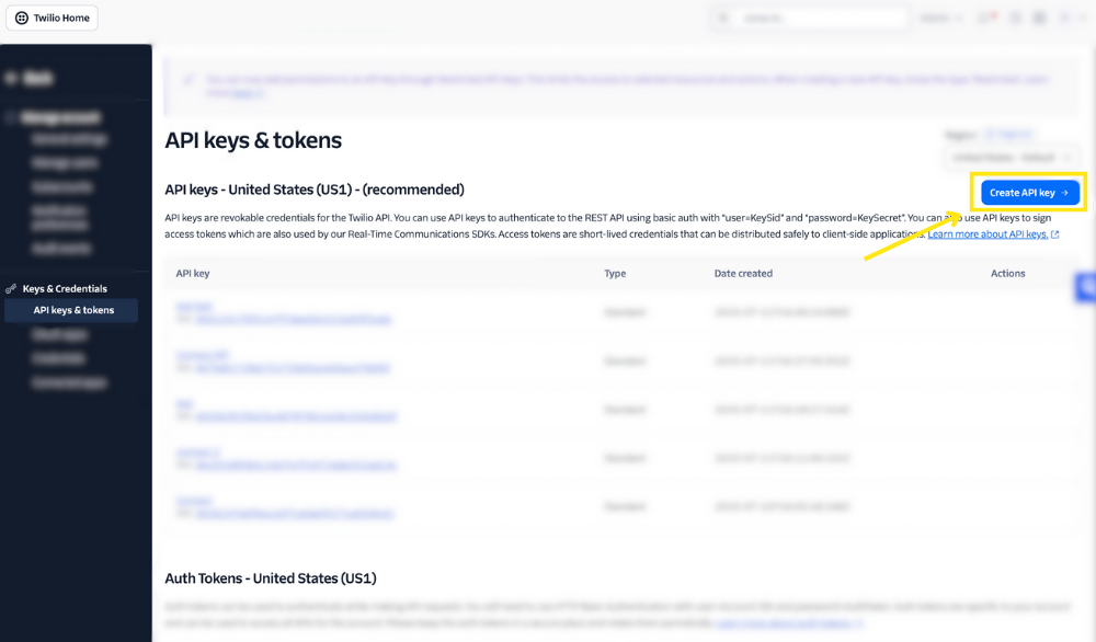 Create an API Key