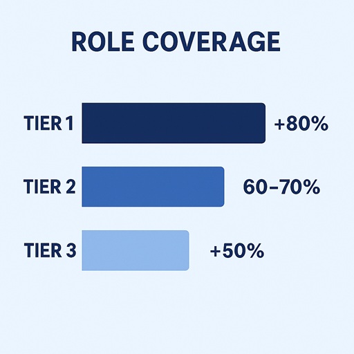 Role coverage stats for ABM campaigns