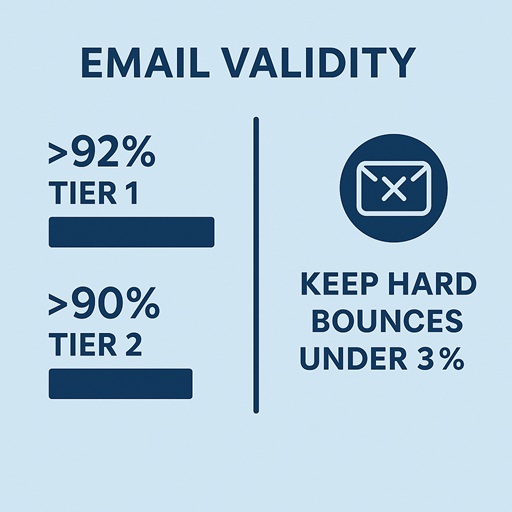 Email validity stats for ABM