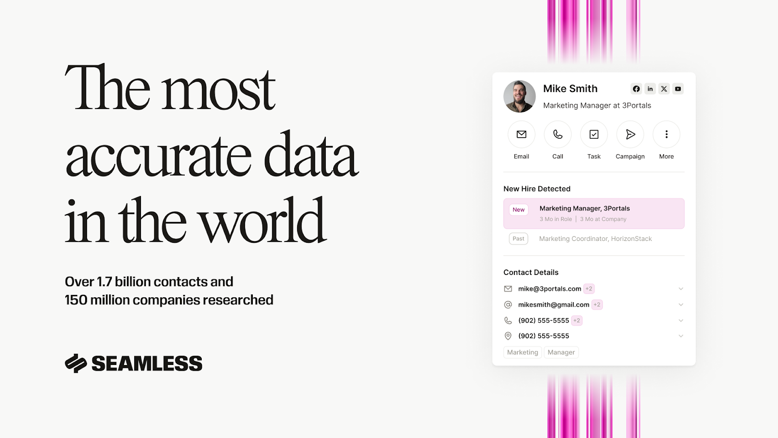 Data enrichment with accuracy