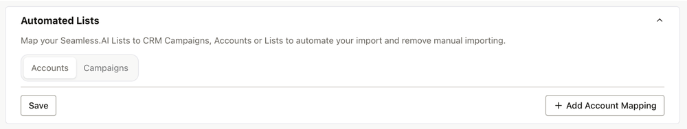 Create automated lists to add contacts to a Salesforce account or campaign. 