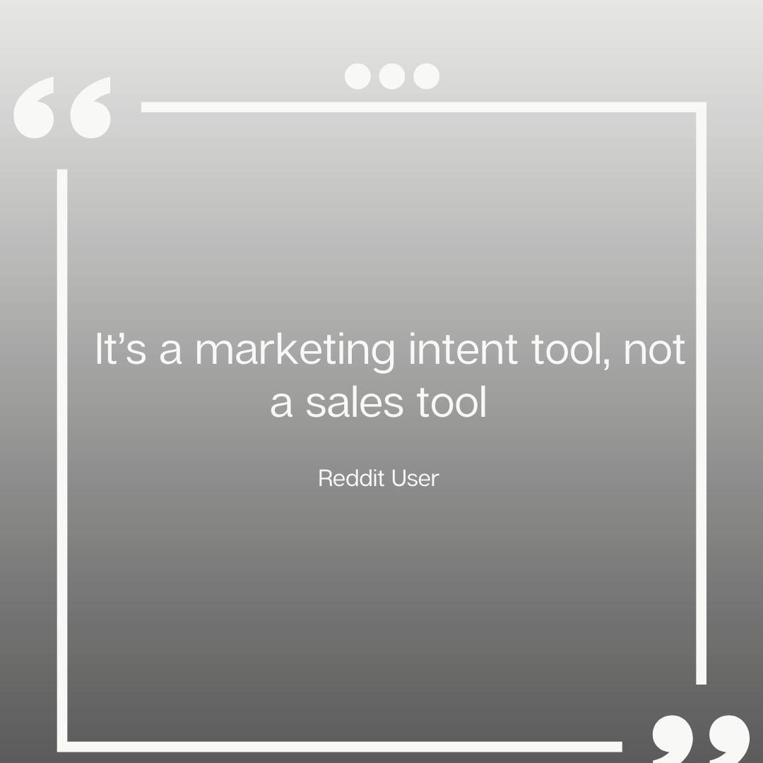 Reddit review on 6sense