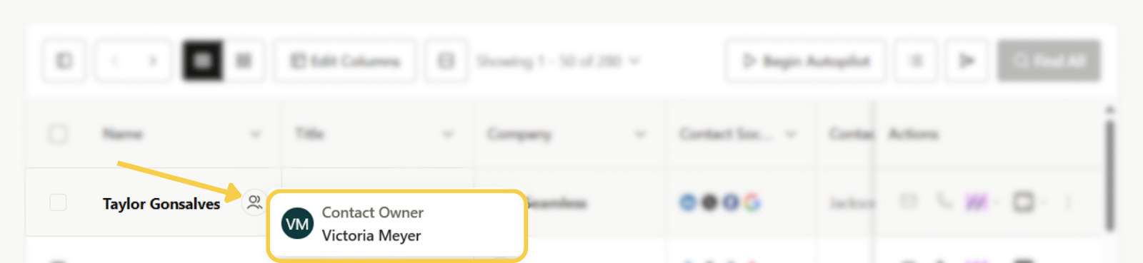 Contact Owner of Shared Contact
