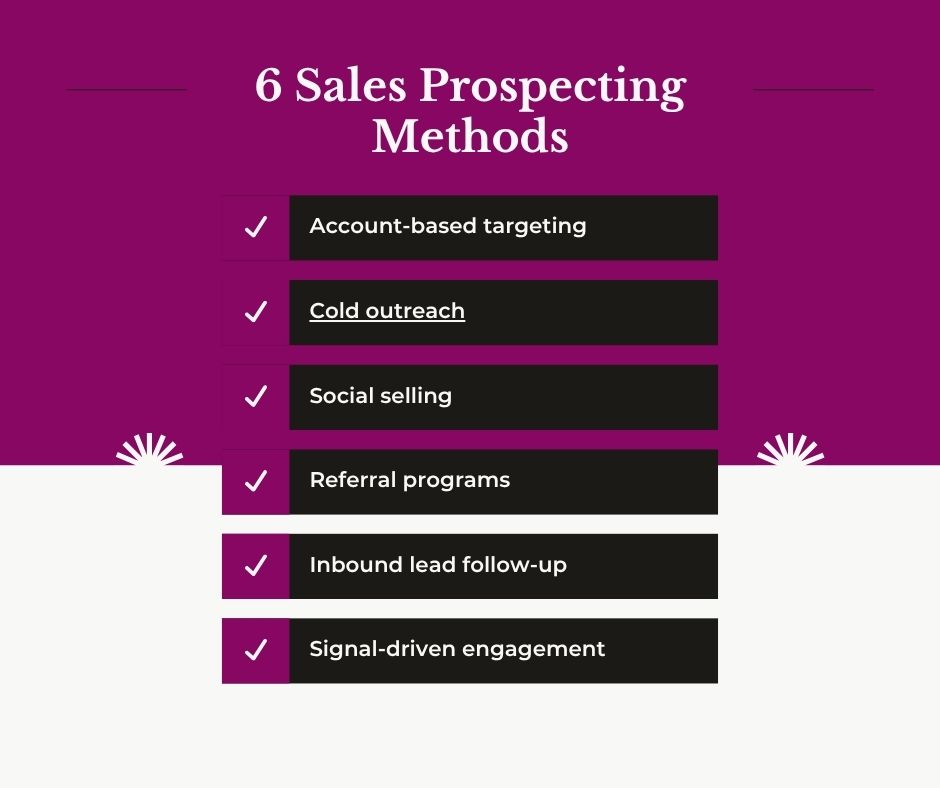 6 sales prospecting methods