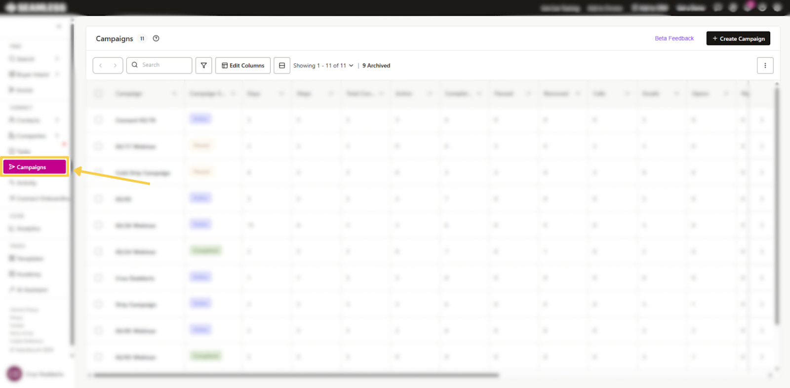 Campaigns feature icon