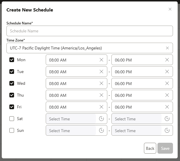 Set your campaign schedule to your workday