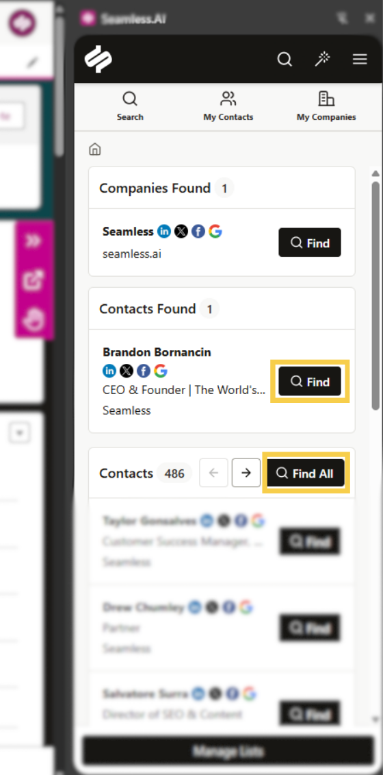Seamless Chrome Extension in Salesforce