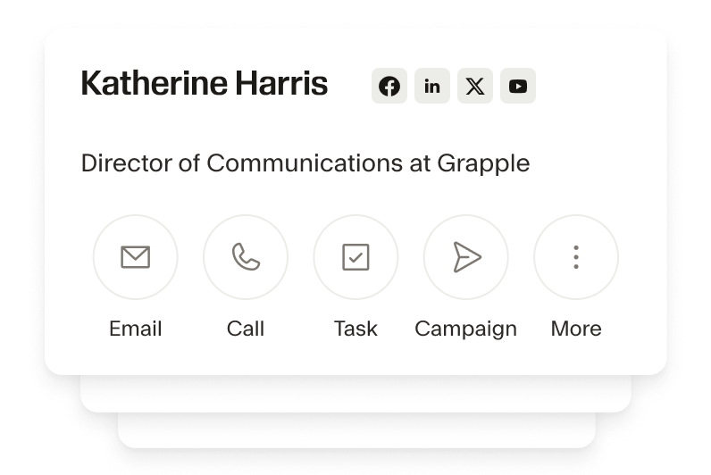 Stack of contact cards.