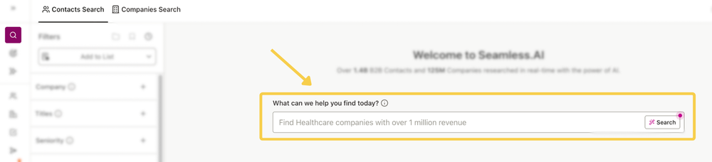 Natural Language Search on the Search page.