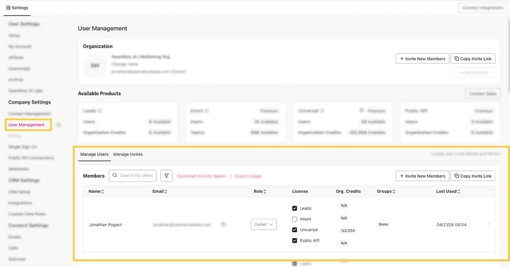 Assign User Licenses